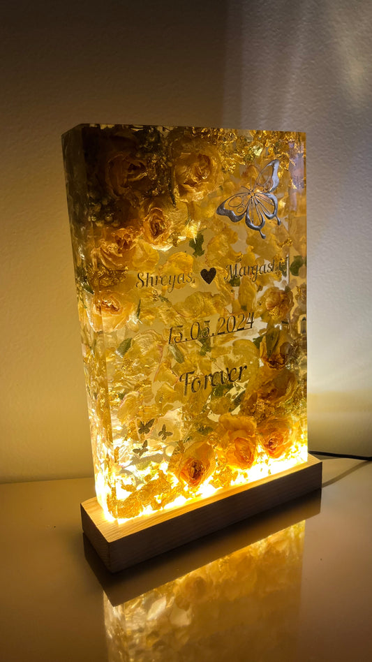 Flower Preserved led lamp