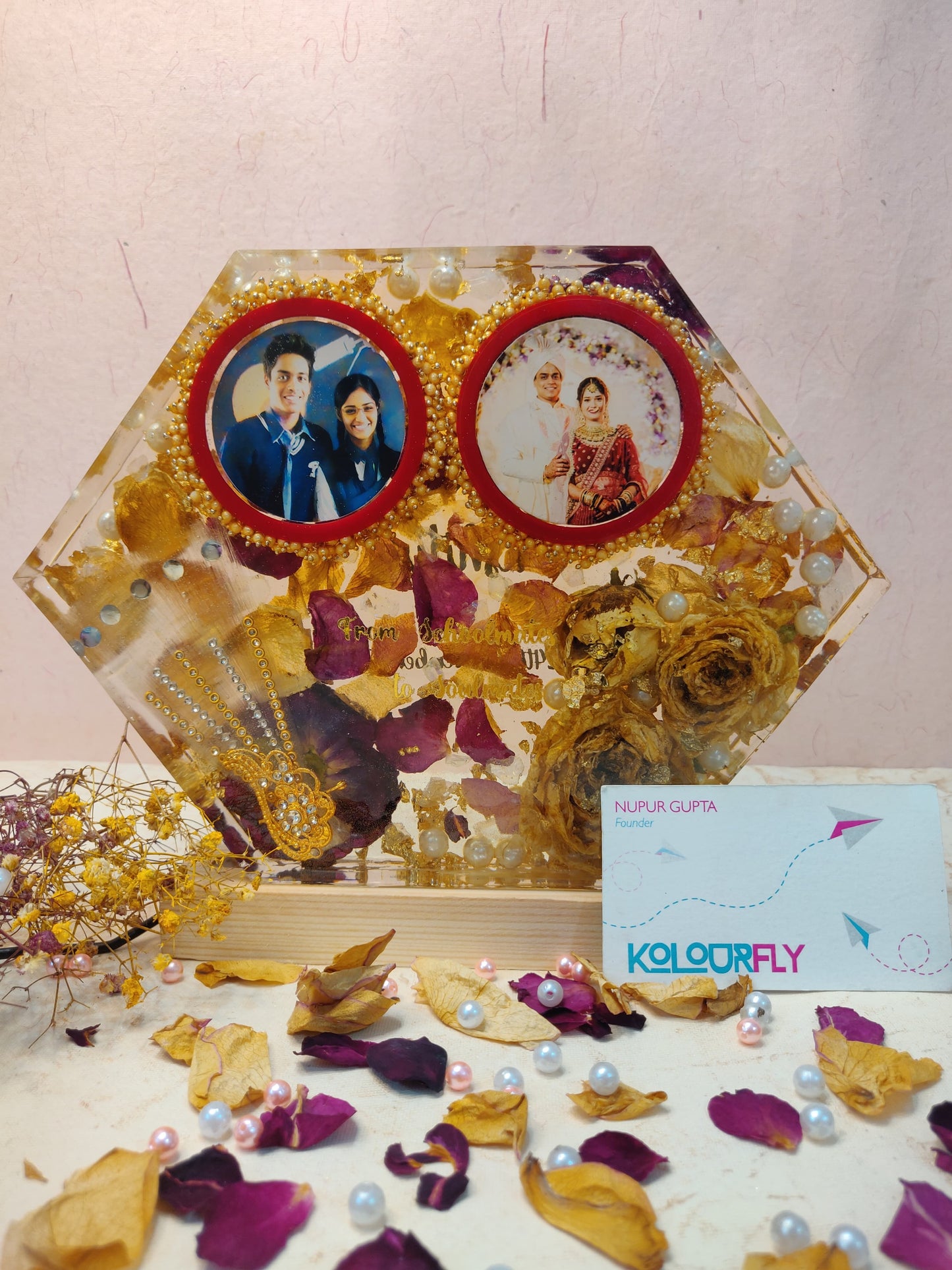 Flower Preserved Photo with Frame