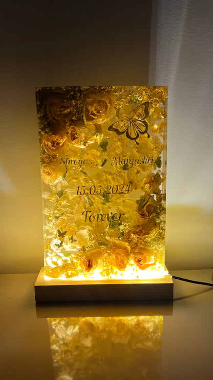 Flower Preserved led lamp