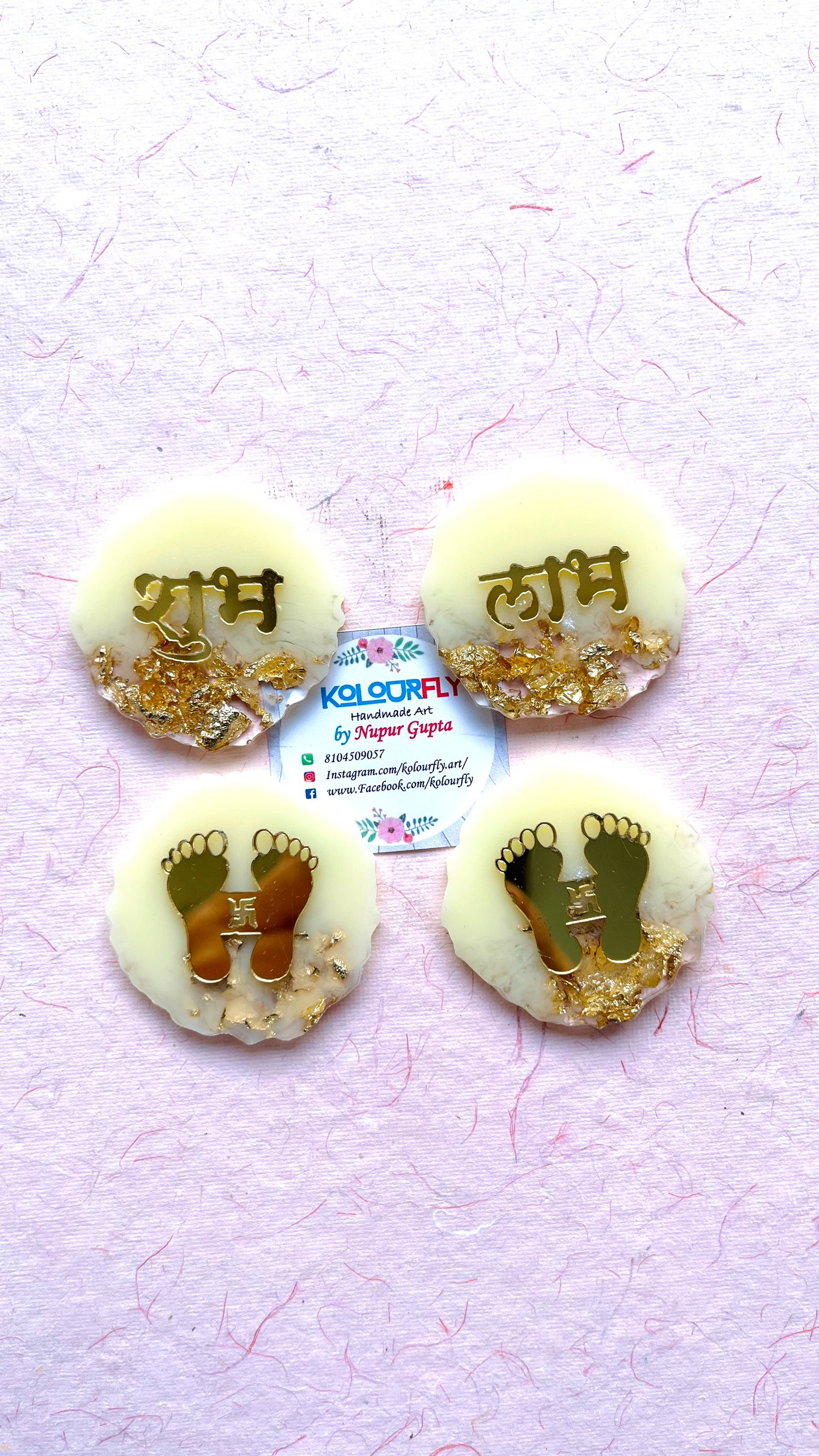 Mini shubh labh of Resin