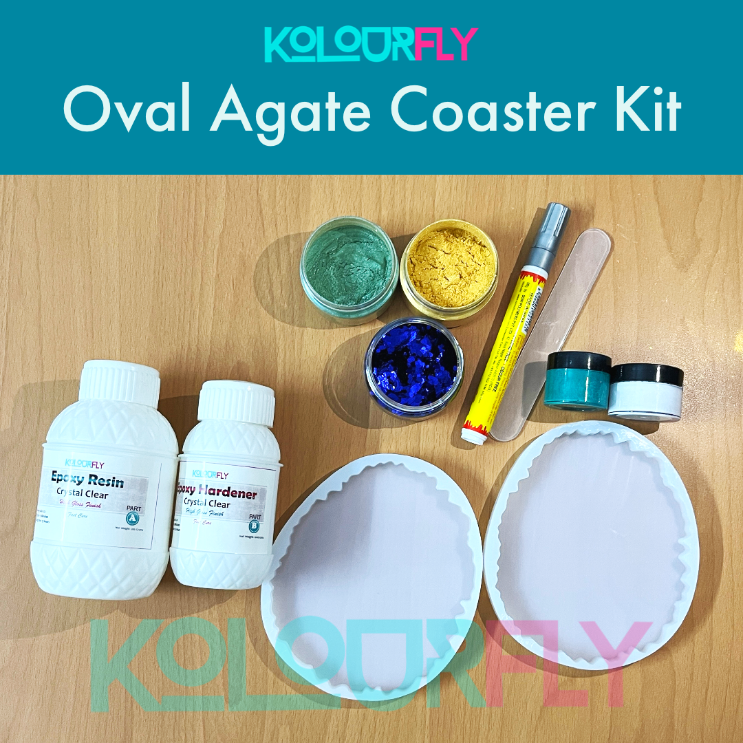 Oval Agate Coaster Kit