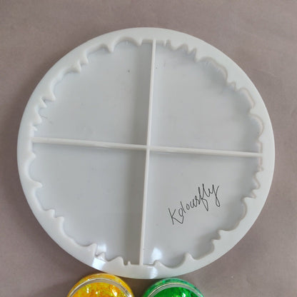 4 way pizza coaster mould