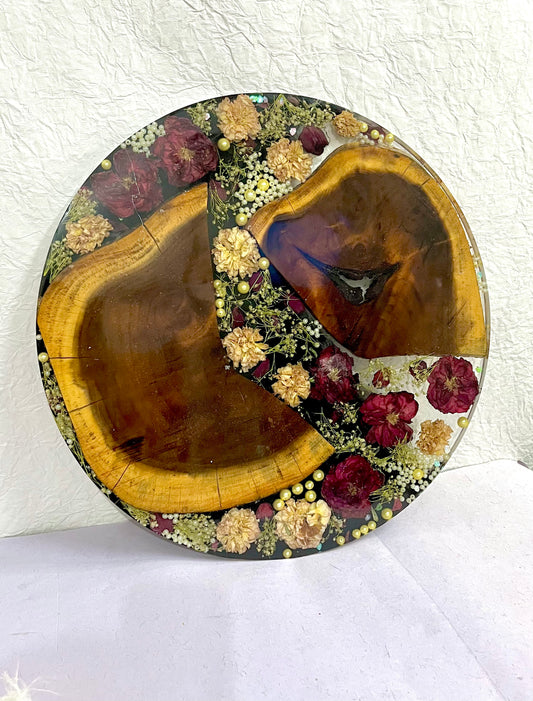 Flower preserved clock-16 inch