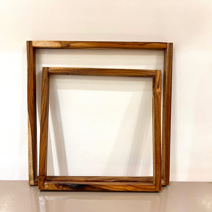 Teak Wood / Floating Frame