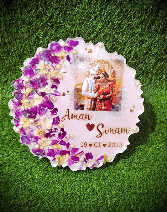 Flower Preserved Photo Frame